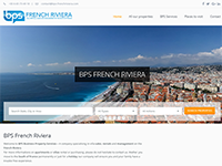 Page d'accueil du site BPS-Frenchriviera.com