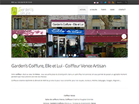 Page d'accueil du site gardenscoiffure.com